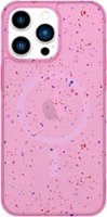 AMPD - Jelly Confetti MagSafe Soft Case for Apple iPhone 15 Pro Max - Pink - Front_Zoom