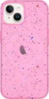 AMPD - Jelly Confetti MagSafe Soft Case for Apple iPhone 15 - Pink - Front_Zoom