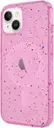 Left. AMPD - Jelly Confetti MagSafe Soft Case for Apple iPhone 15 - Pink.