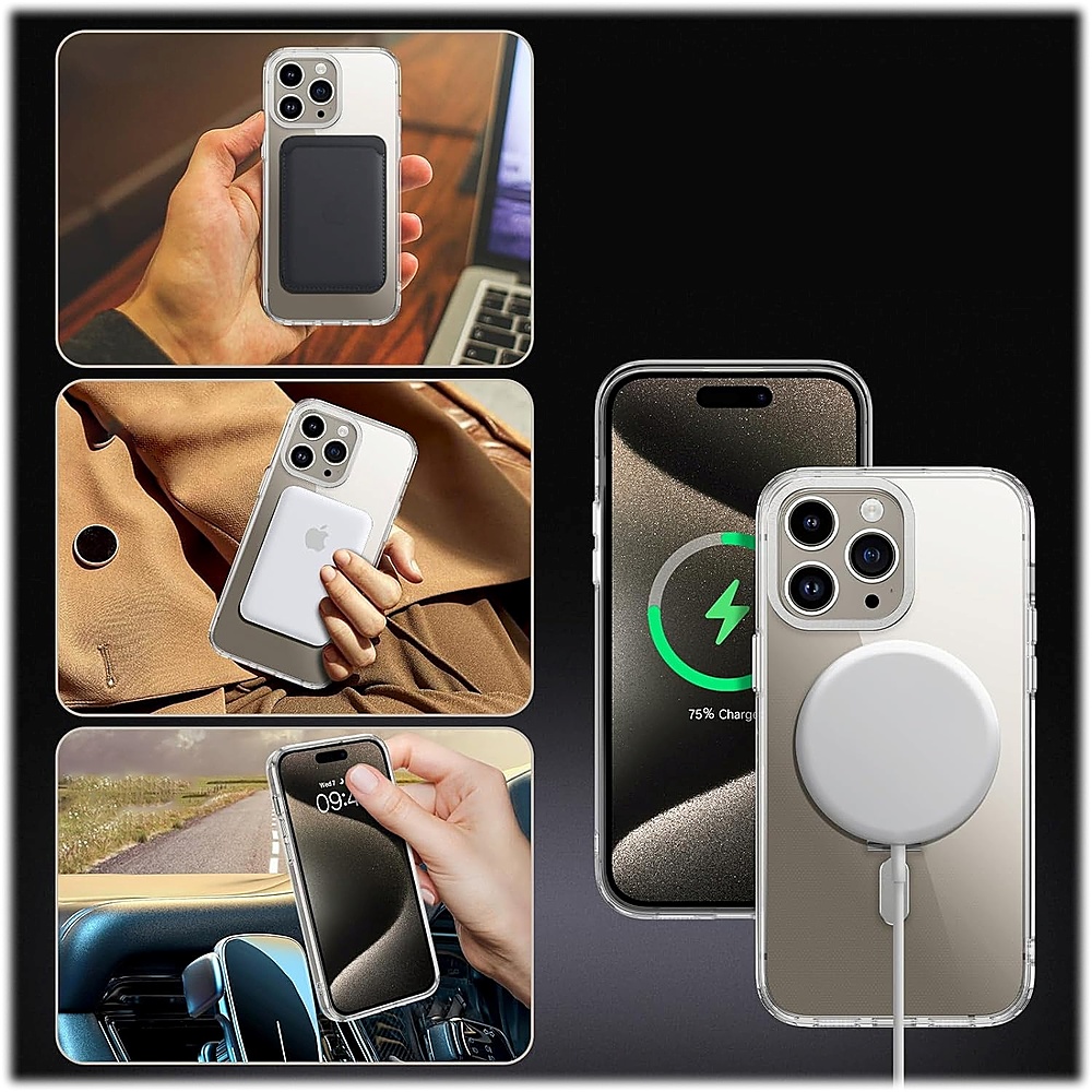 SaharaCase Hybrid-Flex Kickstand Case for Apple iPhone 14 Pro Max Clear (CP00362)