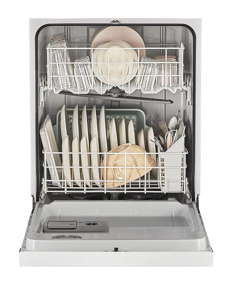 Alt View 13. Whirlpool - Front Control Built-In Dishwasher with Boost Cycle and 57 dBa - White.