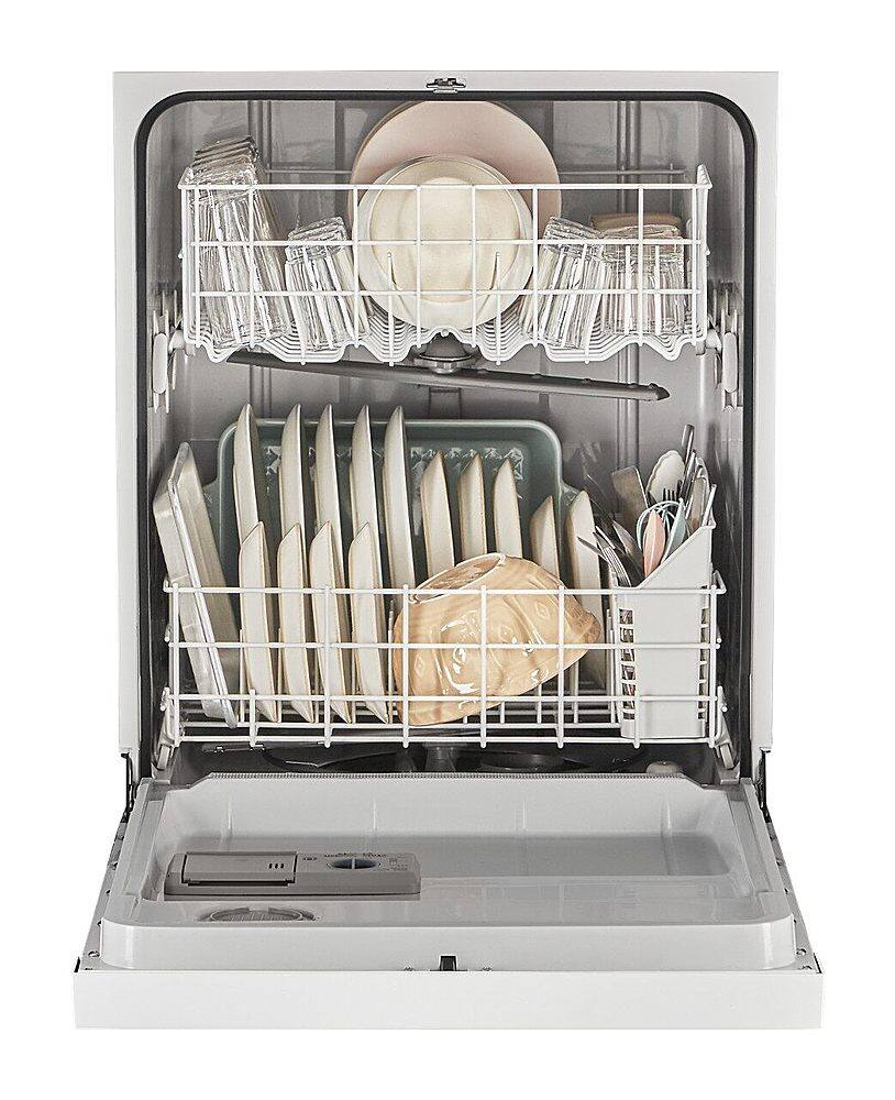 Alt View 13. Whirlpool - Front Control Built-In Dishwasher with Boost Cycle and 57 dBa - White.