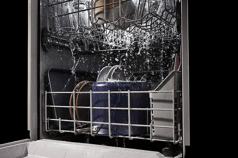 Alt View 20. Whirlpool - Front Control Built-In Dishwasher with Boost Cycle and 57 dBa - White.