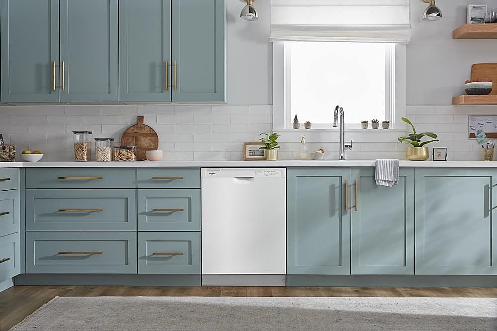 Alt View 21. Whirlpool - Front Control Built-In Dishwasher with Boost Cycle and 57 dBa - White.