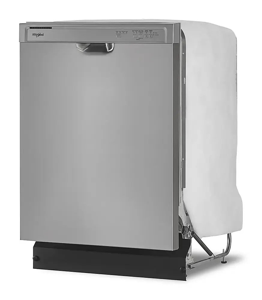 Alt View 12. Whirlpool - Front Control Built-In Dishwasher with Boost Cycle and 57 dBa - Stainless Steel.