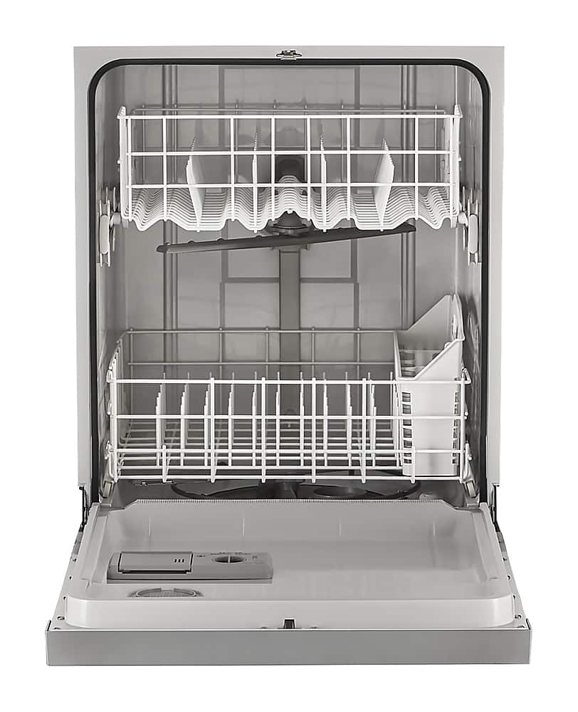Alt View 1. Whirlpool - Front Control Built-In Dishwasher with Boost Cycle and 57 dBa - Stainless Steel.