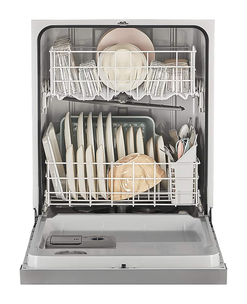 Alt View 2. Whirlpool - Front Control Built-In Dishwasher with Boost Cycle and 57 dBa - Stainless Steel.