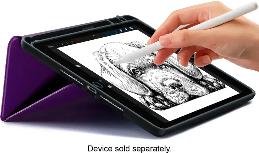 Alt View 17. TORRAS - Ark Series Case for Apple iPad 10.2" (7th,8th,& 9th Gen) - Purple.