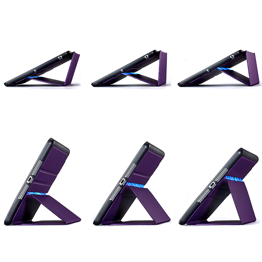 Left View: TORRAS - Ark Series Case for Apple iPad 10.2" (7th,8th,& 9th Gen) - Purple