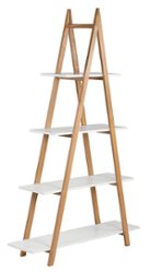 Universal Expert - Abacus Ladder Bookshelf - Oak - Front_Zoom