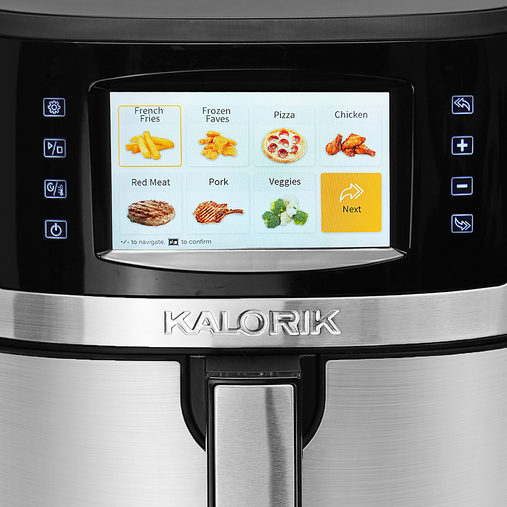 Kalorik 3 Quart Digital Air Fryer, Matte Red