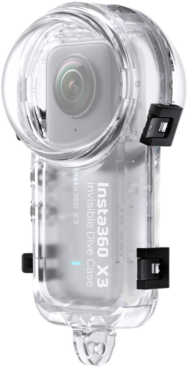 Angle. Insta360 - X3 Invisible Dive Case - Clear.