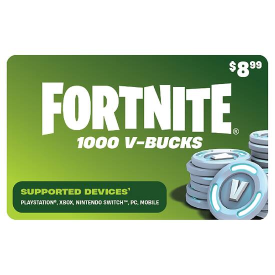 Nintendo eshop hot sale fortnite v bucks