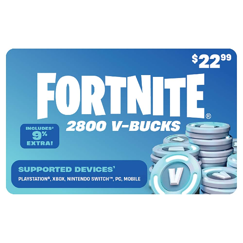 Fortnite 1,000 V-Bucks Gift Card [Physical Card], 54% OFF