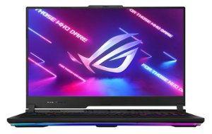 ASUS - ROG Strix Scar 17.3” 240Hz Gaming Laptop WQHD - AMD Ryzen 9 X3D with 32GB Memory - NVIDIA GeForce RTX 4090 - 2TB SSD - Off Black - Front_Zoom