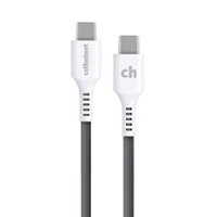 Cellhelmet - 3' Type-C to Type-C Charge and Sync Cable - Gray - Front_Zoom
