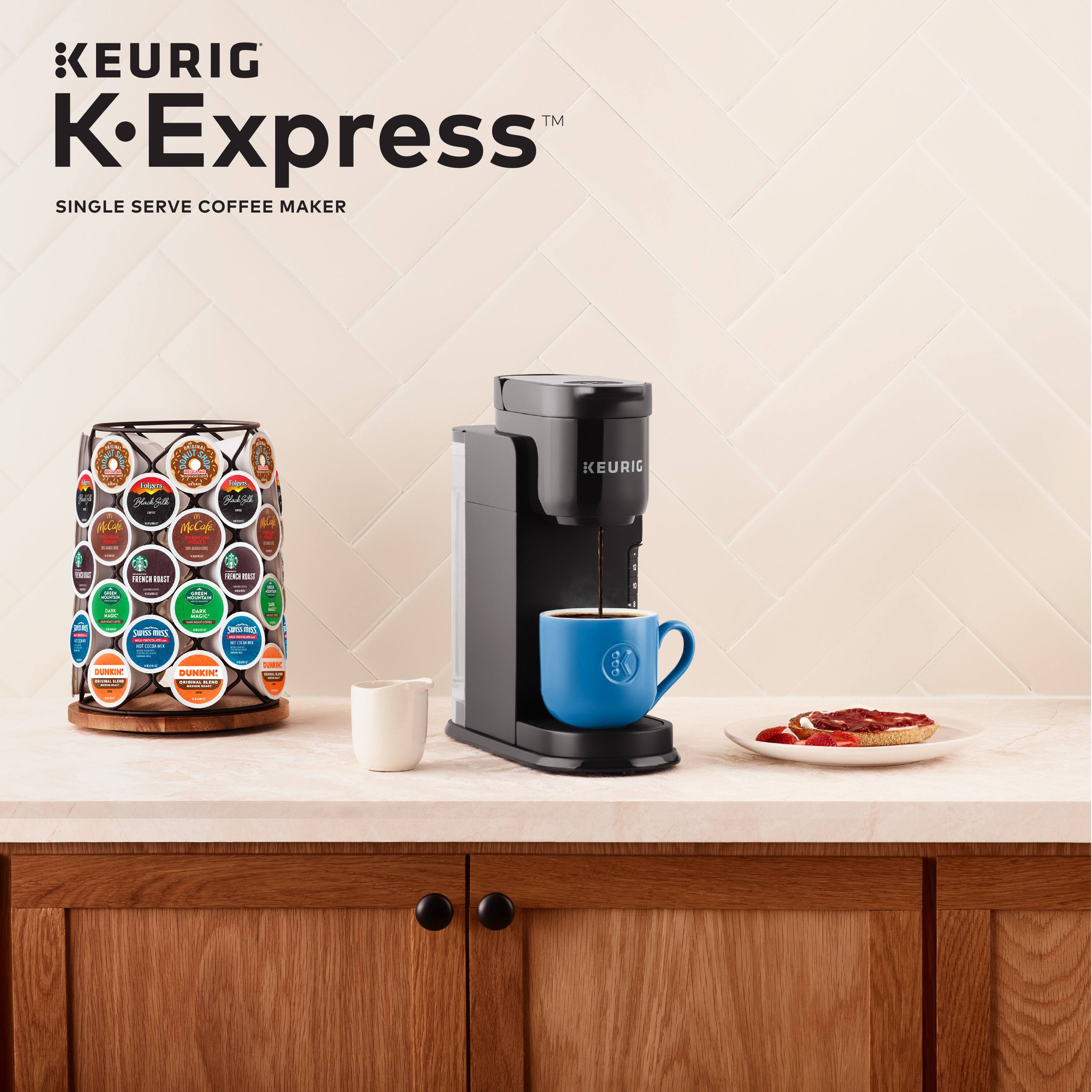 Alt View 14. Keurig - K-Express Single Serve K-Cup Pod Coffee Maker - Black.