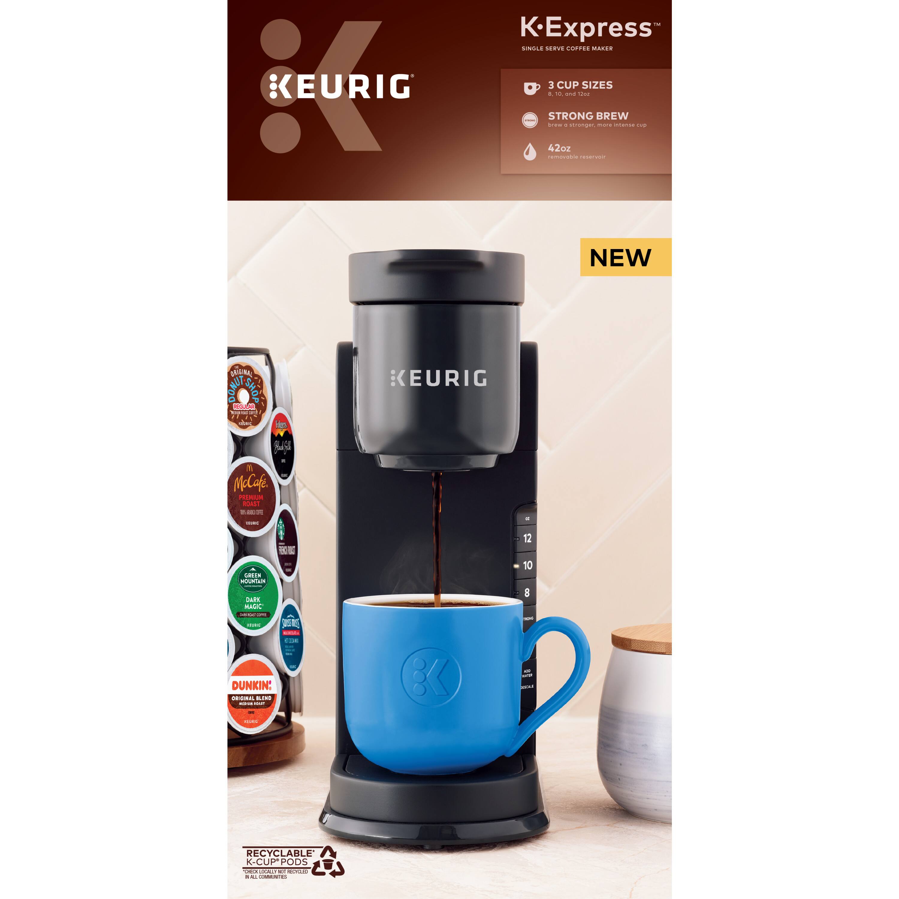 Alt View 29. Keurig - K-Express Single Serve K-Cup Pod Coffee Maker - Black.