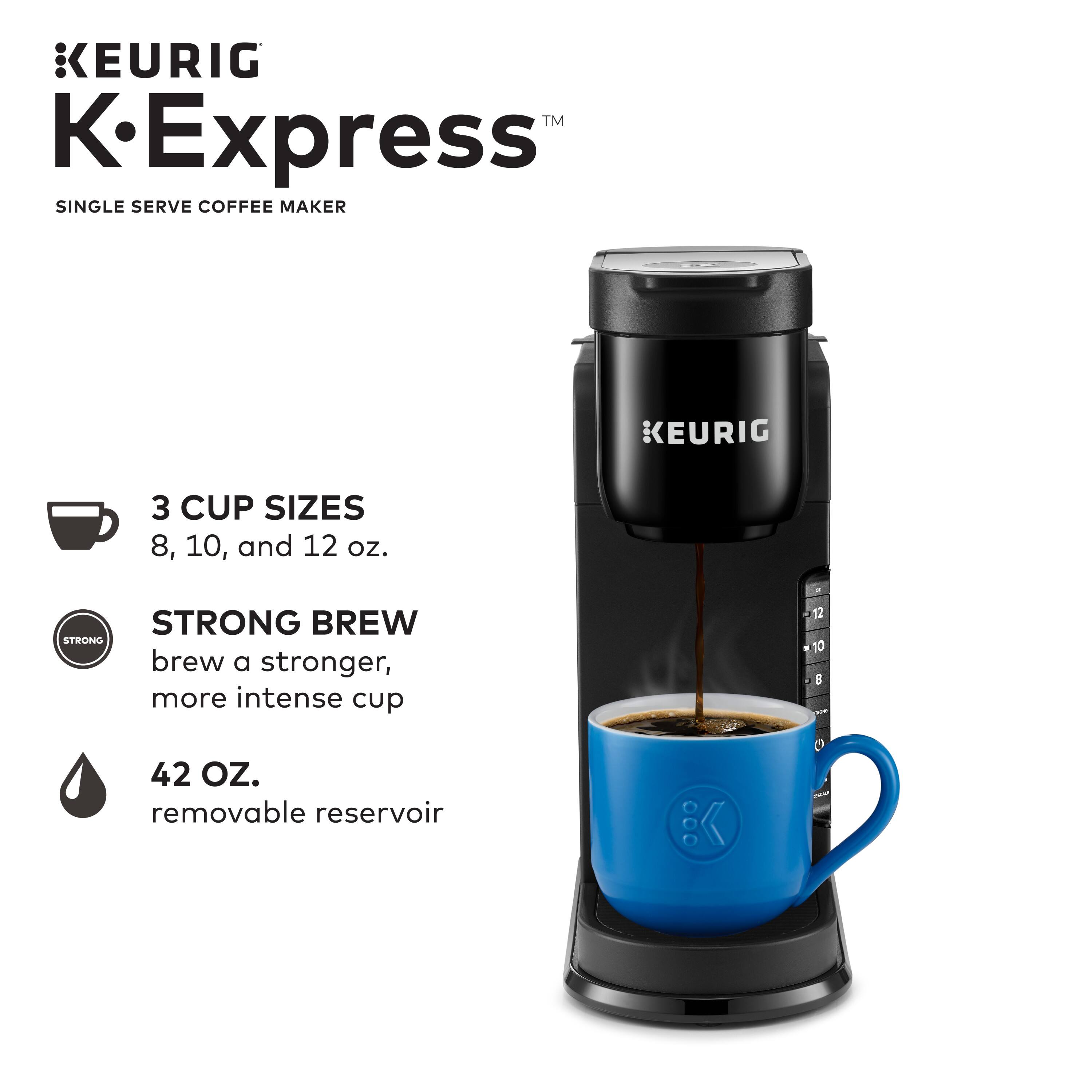Left. Keurig - K-Express Single Serve K-Cup Pod Coffee Maker - Black.