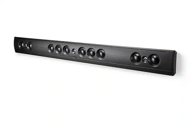 Front. Definitive Technology - Mythos 3C-85 3-Way Surround Sound Speaker (Each) - Black.