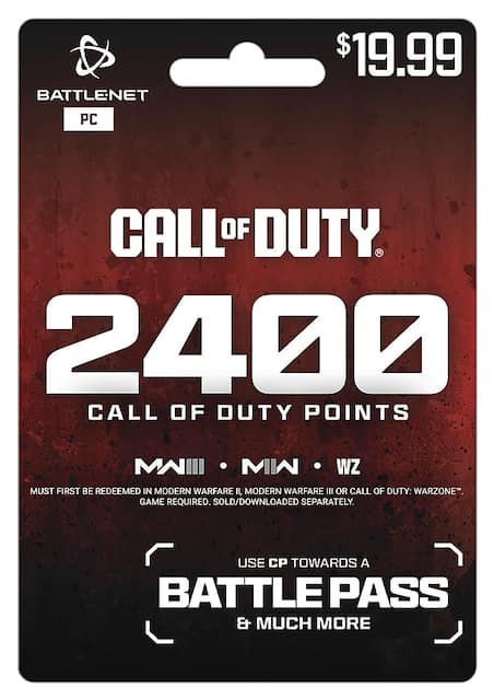 Activision PC COD Mod War 2400 pts Digital PC COD Mod War 2400 pts Best Buy
