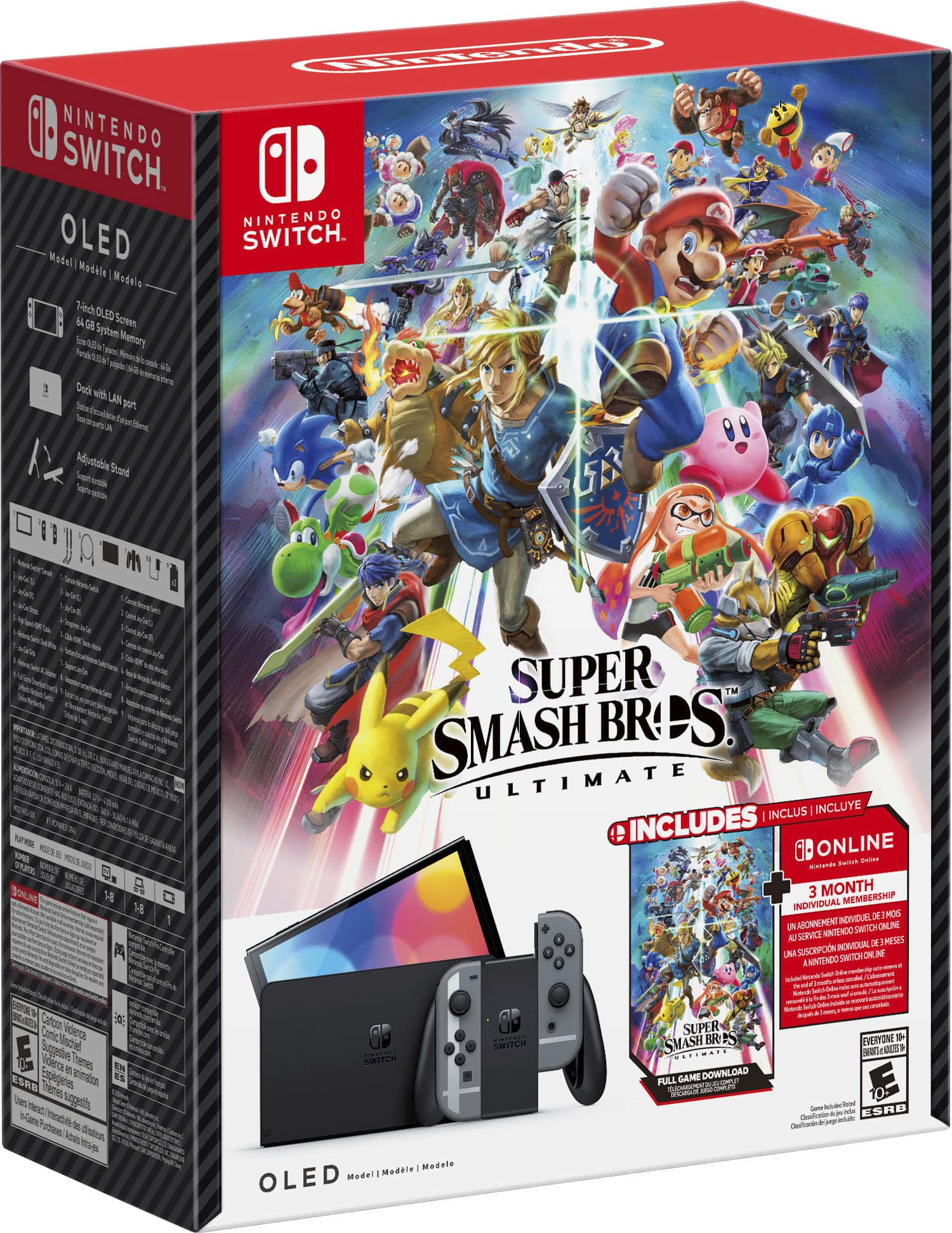 Nintendo Switch OLED White & Select Game Bundle