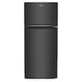Whirlpool - 28 in. Wide 16.3 cu. ft. Top-Freezer Refrigerator with Flexi-Slide Bin - Black