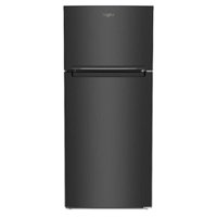 Whirlpool - 16.3 Cu. Ft. Top-Freezer Refrigerator with Flexi-Slide Bin - Black - Front_Zoom
