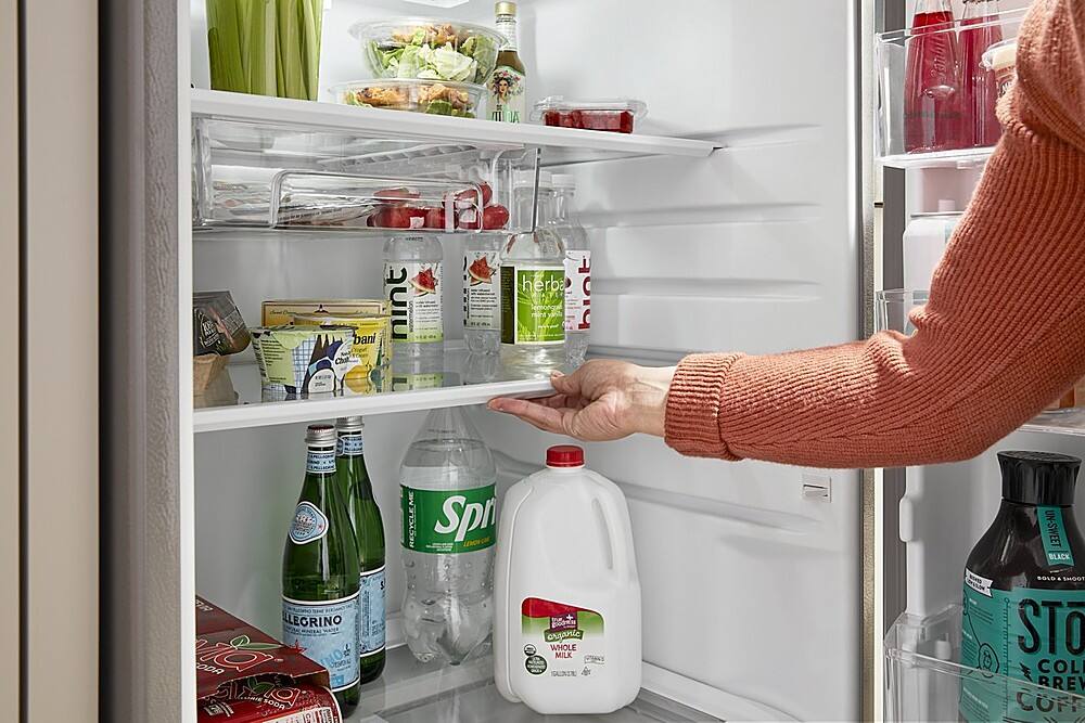 Alt View 13. Whirlpool - 16.3 Cu. Ft. Top-Freezer Refrigerator with Flexi-Slide Bin - Black.