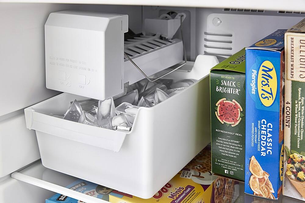 Alt View 4. Whirlpool - 16.3 Cu. Ft. Top-Freezer Refrigerator with Flexi-Slide Bin - Black.