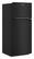 Left. Whirlpool - 16.3 Cu. Ft. Top-Freezer Refrigerator with Flexi-Slide Bin - Black.