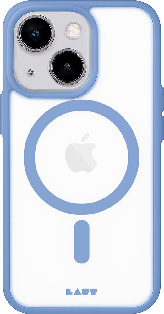 Front. LAUT - Huex Protect Case with MagSafe for Apple iPhone 14 - Blue.