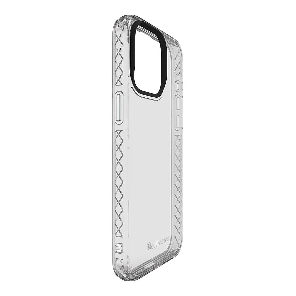 Left. Cellhelmet - Altitude X Series Case for Apple iPhone 15 Max - Crystal Clear.