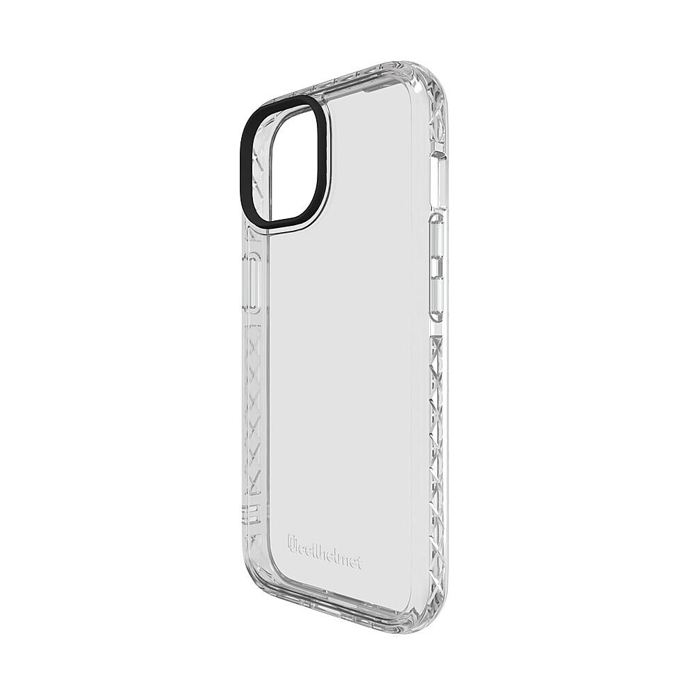 Angle. Cellhelmet - Altitude X Series Case for Apple iPhone 15 - Crystal Clear.