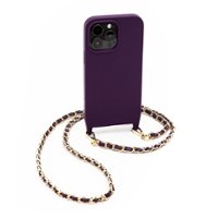 Bryten - Monarch Crossbody Case with MagSafe for Apple iPhone 14 Pro Max - Mulberry - Front_Zoom
