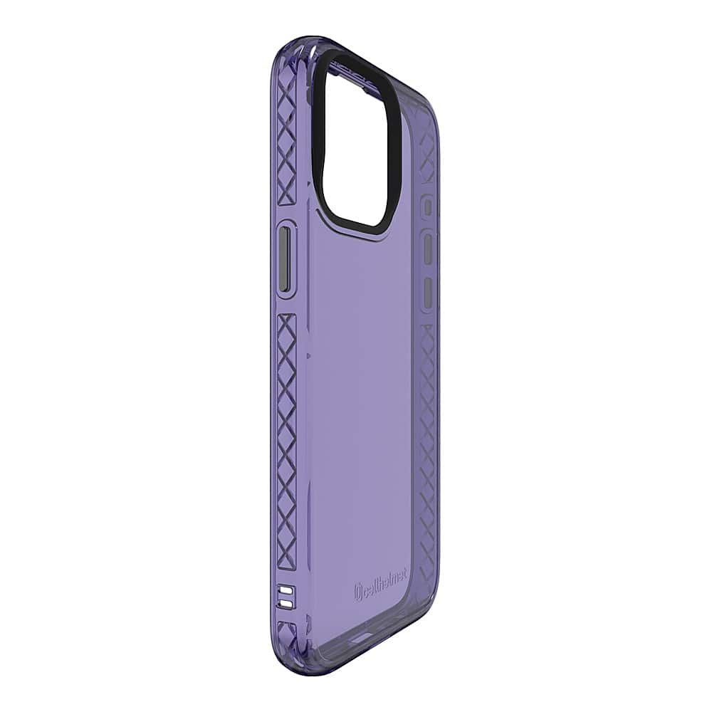 Left View: Cellhelmet - Altitude X Series Case for Apple iPhone 15 Max - Midnight Lilac