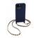 Front. Bryten - Monarch Crossbody Case with MagSafe for Apple iPhone 14 Pro Max - Navy Blue.