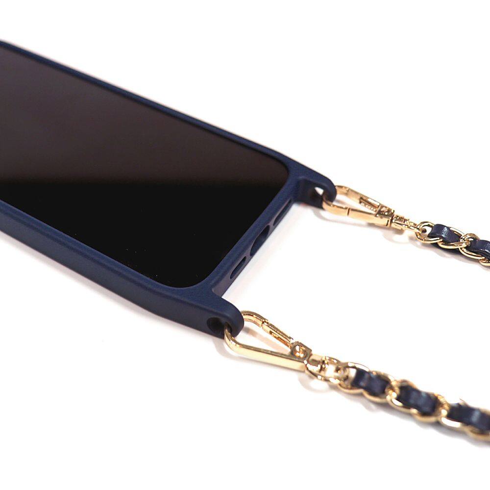 Alt View 2. Bryten - Monarch Crossbody Case with MagSafe for Apple iPhone 14 Pro Max - Navy Blue.