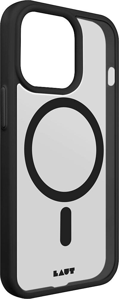 Angle. LAUT - Huex Protect Case with MagSafe for Apple iPhone 14 Pro - Black.