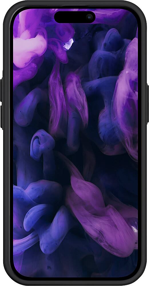 Left. LAUT - Huex Protect Case with MagSafe for Apple iPhone 15 Pro Max - Black.