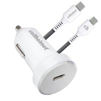 Cellhelmet - 25W PD Car Charger Plug with 3' Round Type-C to C-Cable - Gray - Front_Zoom