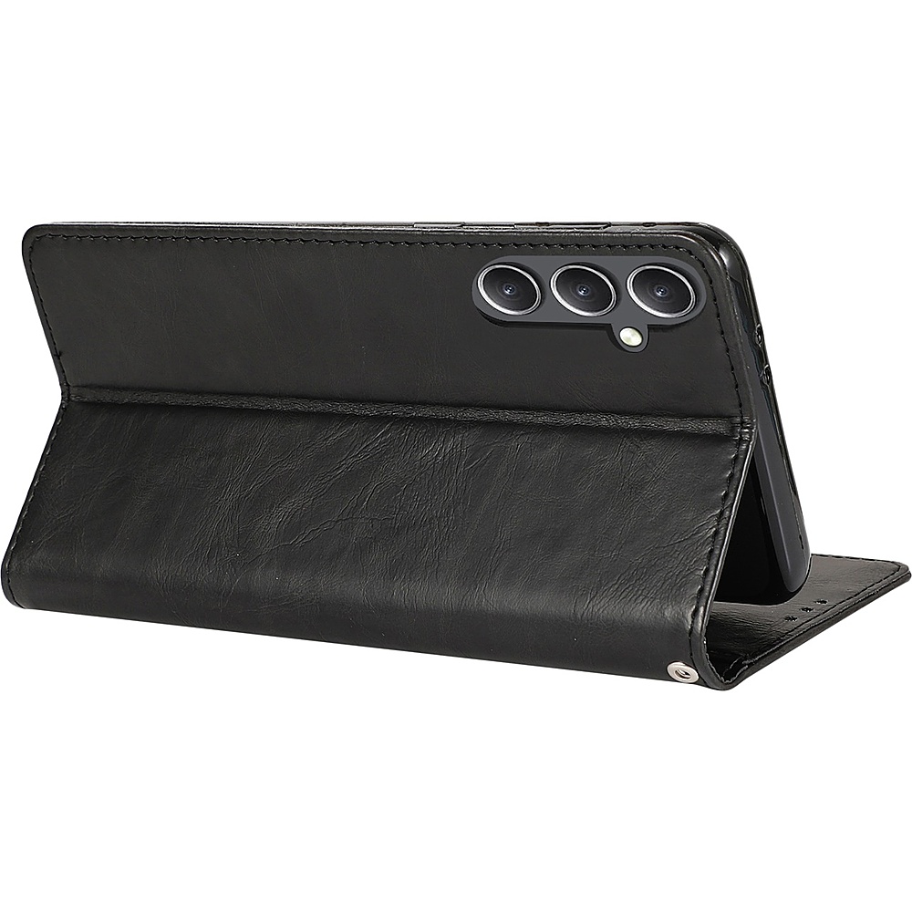 SaharaCase Leather Folio Wallet Case for Samsung Galaxy S23 FE Black ...
