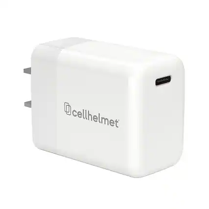 Front. Cellhelmet - 30W Power Delivery Wall Plug - White.