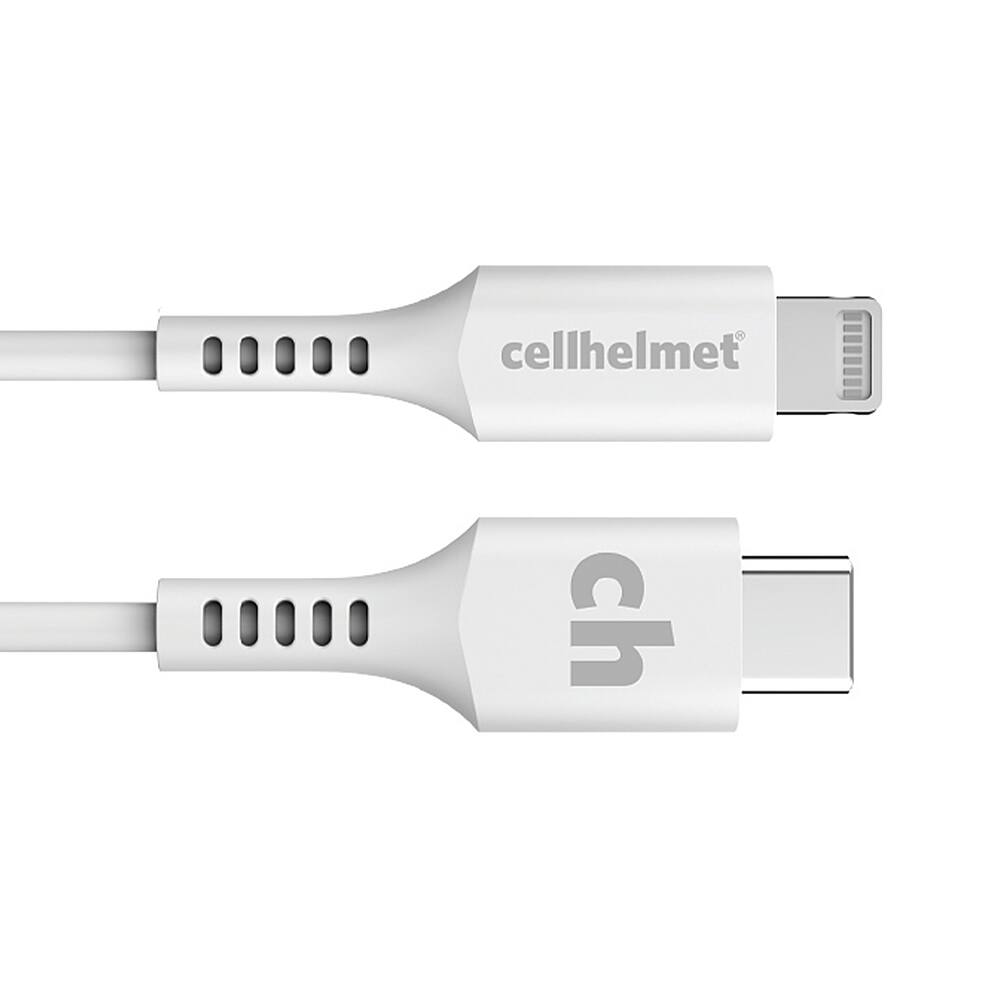 Cellhelmet - 10' Type-C to Lightning Charge Cable - White