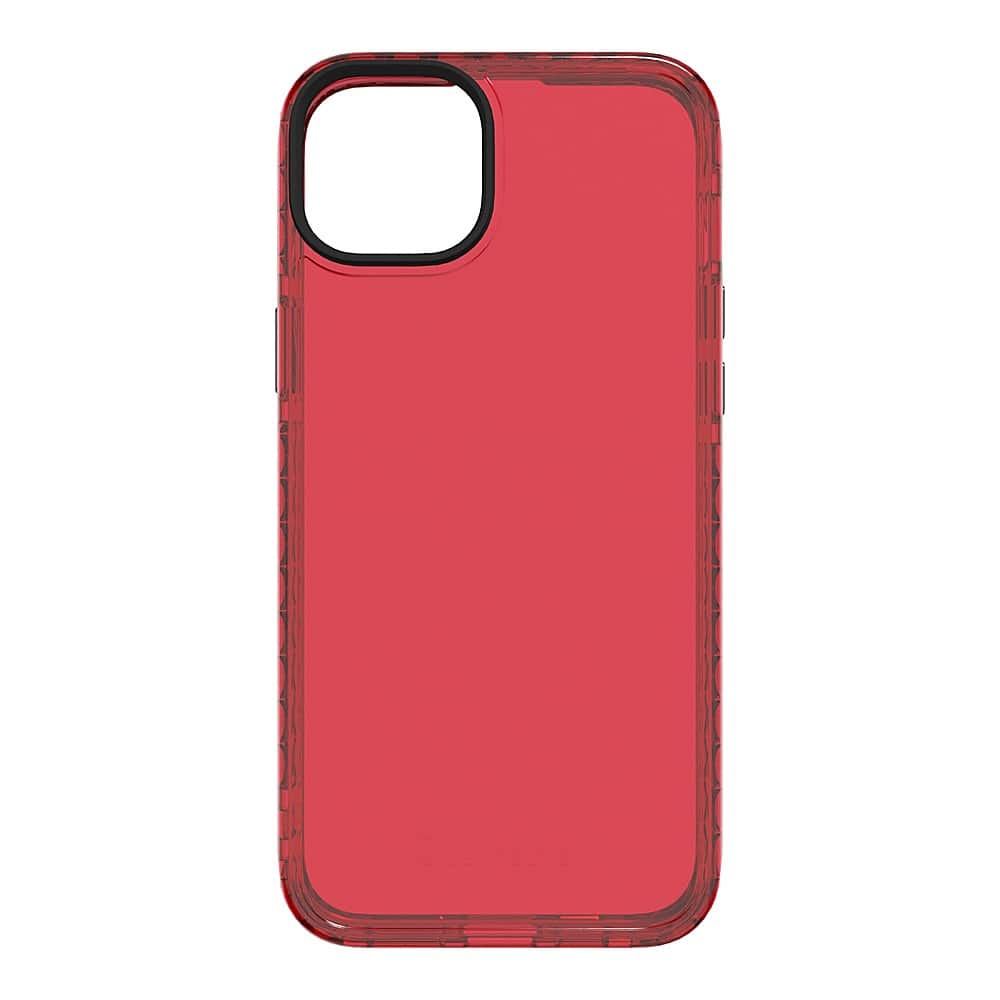 Front. Cellhelmet - Altitude X Series Case for Apple iPhone 15 Plus - Scarlett Red.