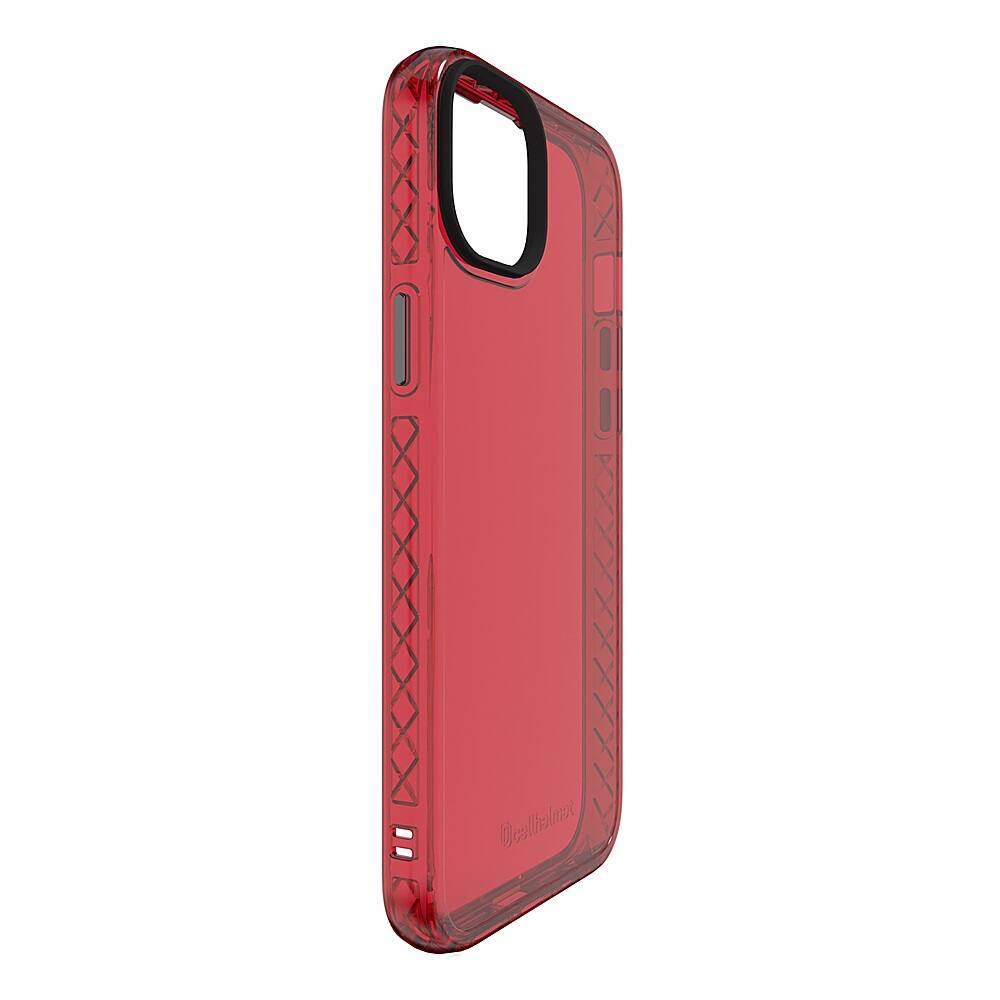 Left. Cellhelmet - Altitude X Series Case for Apple iPhone 15 Plus - Scarlett Red.