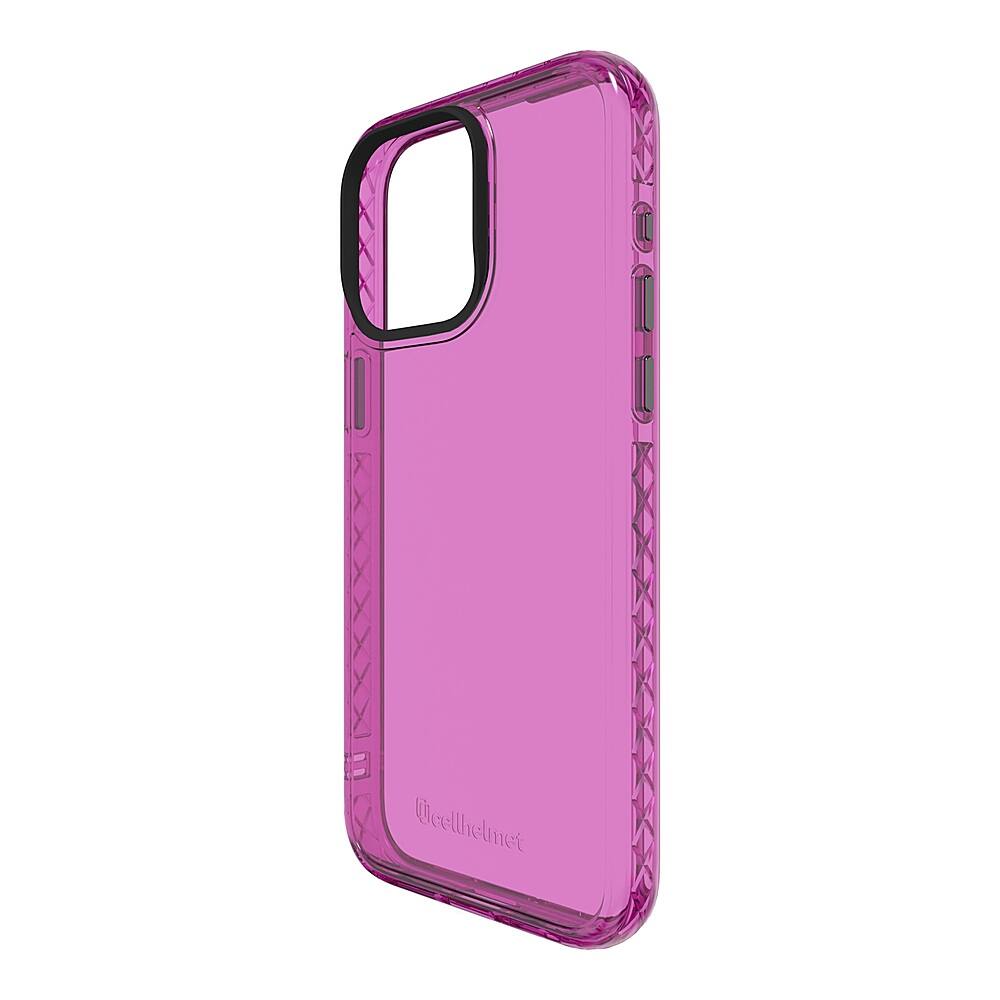 Angle. Cellhelmet - Altitude X Series Case for Apple iPhone 15 Max - Vivid Magenta.