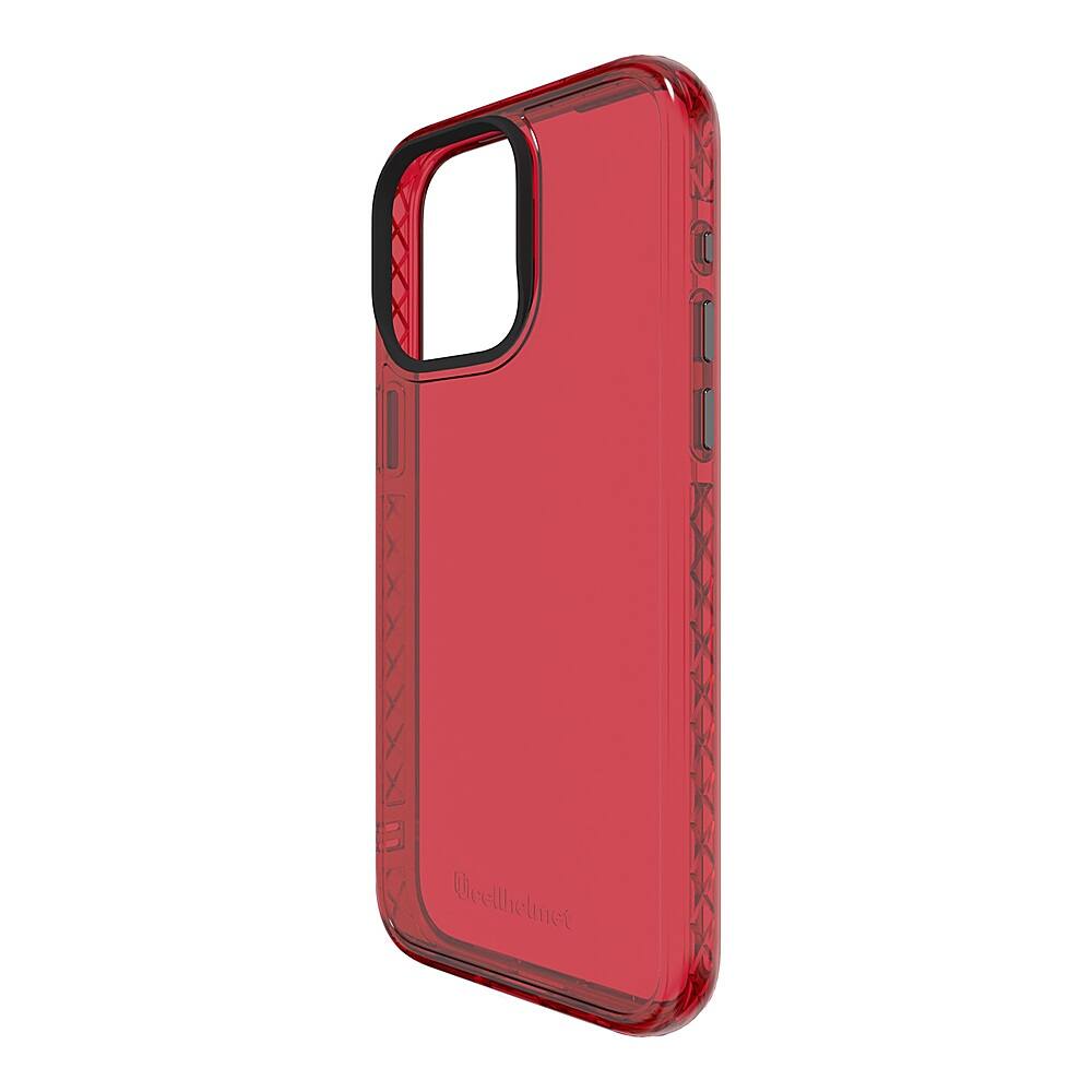 Angle. Cellhelmet - Altitude X Series Case for Apple iPhone 15 Max - Scarlett Red.