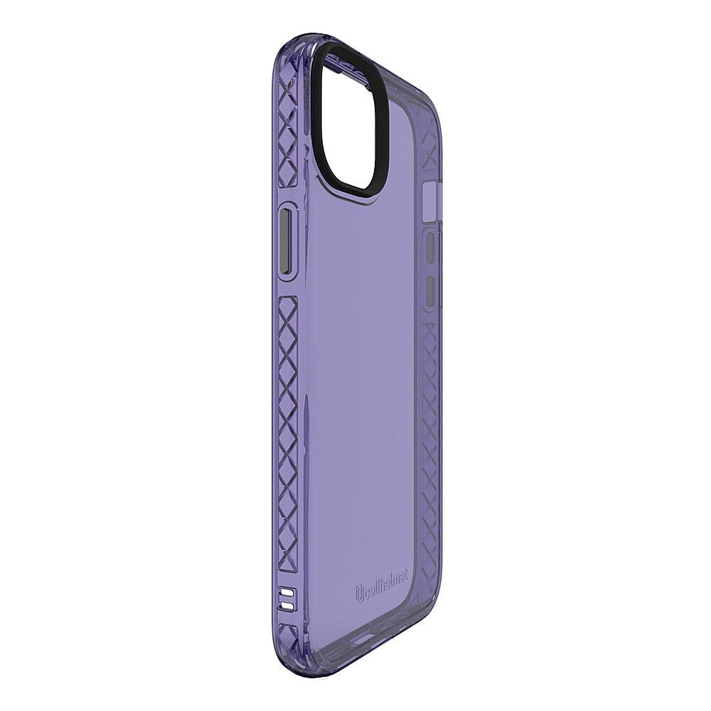 Left View: Cellhelmet - Altitude X Series Case for Apple iPhone 15 Plus - Midnight Lilac