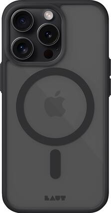 Front. LAUT - Huex Protect Case with MagSafe for Apple iPhone 15 Pro - Black.